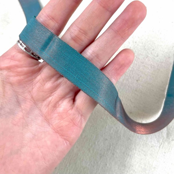 Ruban organza turquoise 15mm Ruban organza turquoise 15mm