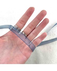 Ruban mousseline bleu nuit 10 mm Ruban mousseline bleu nuit 10 mm