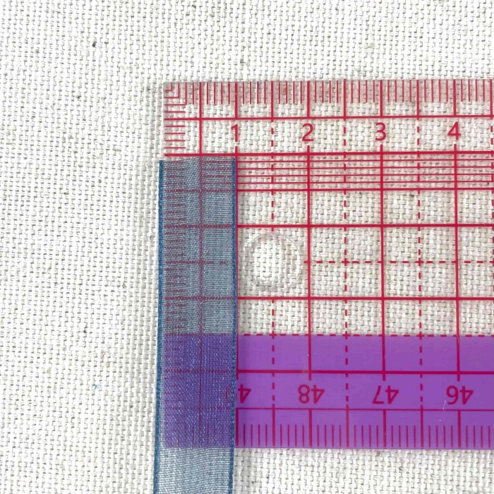 Ruban mousseline bleu nuit 10 mm Ruban mousseline bleu nuit 10 mm