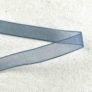 Ruban mousseline bleu nuit 10 mm Ruban mousseline bleu nuit 10 mm