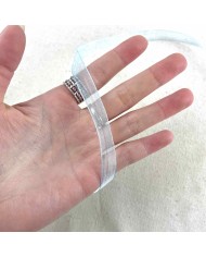 Ruban mousseline bleu ciel 10 mm Ruban mousseline bleu ciel 10 mm