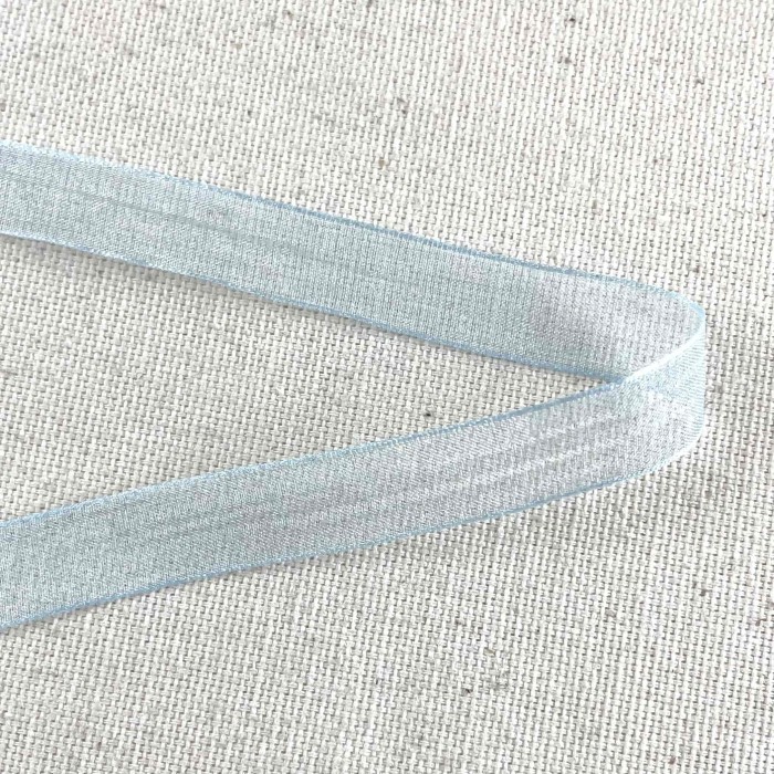 Ruban mousseline bleu ciel 10 mm Ruban mousseline bleu ciel 10 mm