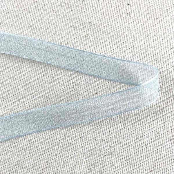 Ruban mousseline bleu ciel 10 mm Ruban mousseline bleu ciel 10 mm