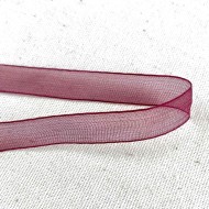 Ruban mousseline bordeaux 10 mm