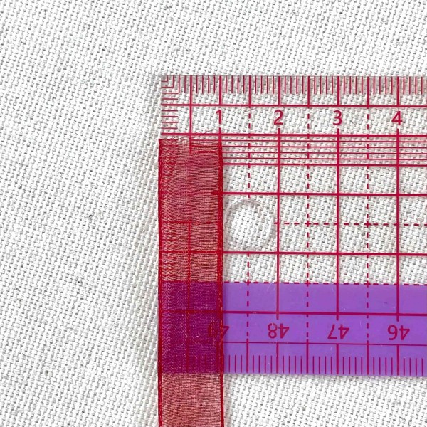 Ruban mousseline rouge 10 mm Ruban mousseline rouge 10 mm