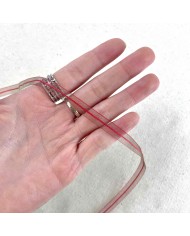 Ruban organza rouge vert 8 mm