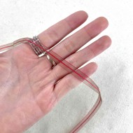 Ruban organza rouge vert 8 mm