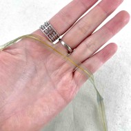 Ruban organza jaune vert 8 mm