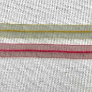 Ruban organza jaune vert 8 mm