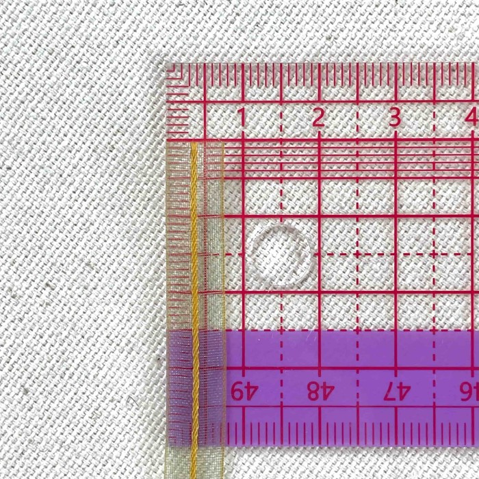 Ruban organza jaune vert 8 mm