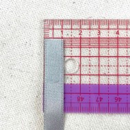 Ruban satin double face gris 10 mm