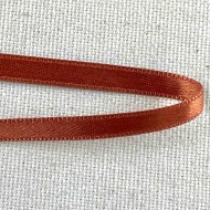 Ruban satin double face argile 10 mm