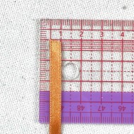 Ruban satin double face argile 10 mm