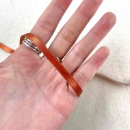 Ruban satin double face argile 10 mm