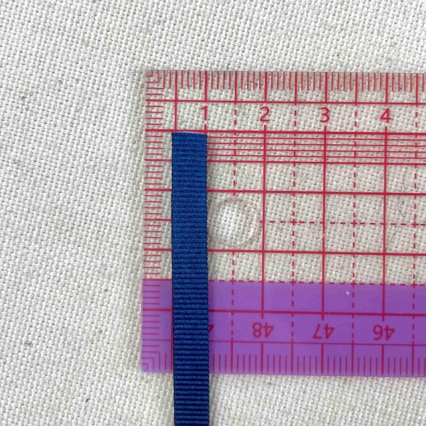 Ruban gros grain marine 6 mm