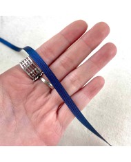 Ruban gros grain marine 6 mm