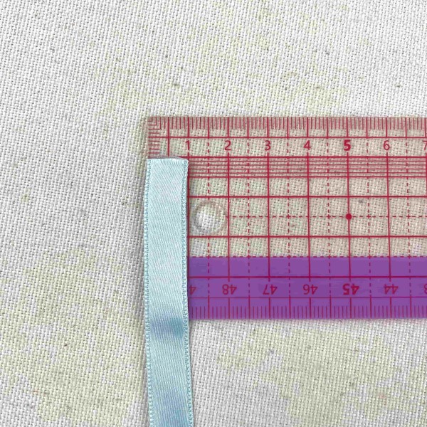 Ruban satin double face bleu ciel 10 mm