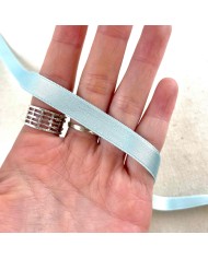 Ruban satin double face bleu ciel 10 mm