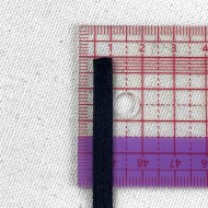 Ruban satin double face noir 10 mm