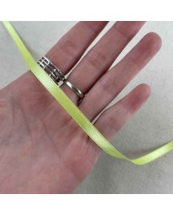 Ruban satin double face citron 10 mm