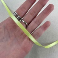 Ruban satin double face citron 10 mm
