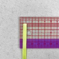 Ruban satin double face citron 10 mm