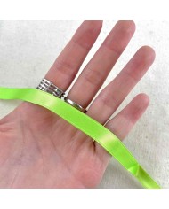 Ruban satin double face vert pomme 10 mm