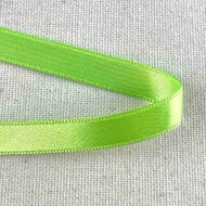 Ruban satin double face vert pomme 10 mm
