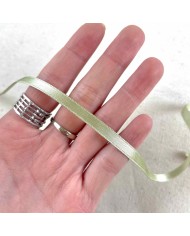 Ruban satin double face vert clair 10 mm