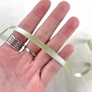Ruban satin double face vert clair 10 mm