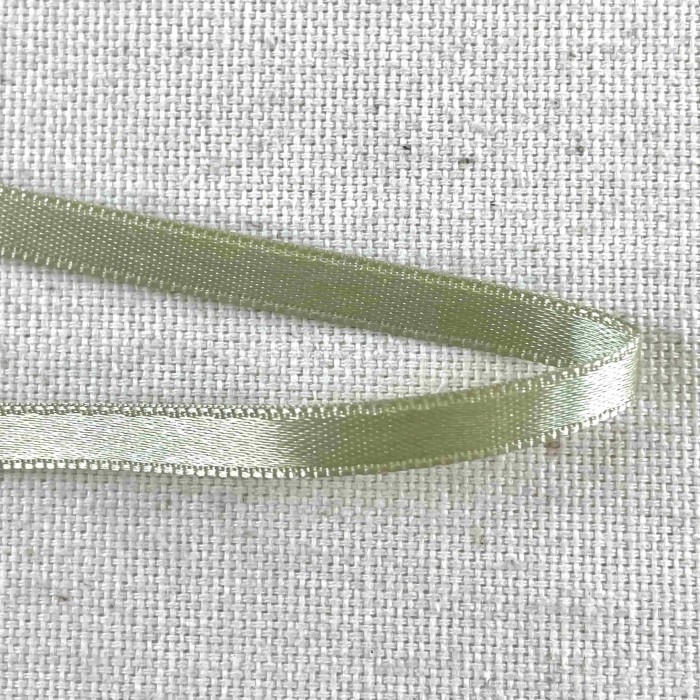 Ruban satin double face vert clair 10 mm