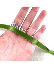 Ruban satin double face vert 10 mm