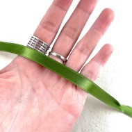 Ruban satin double face vert 10 mm