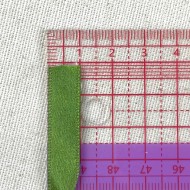 Ruban satin double face vert 10 mm