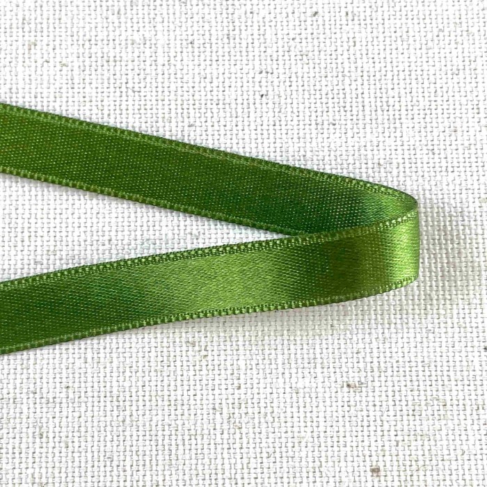 Ruban satin double face vert 10 mm