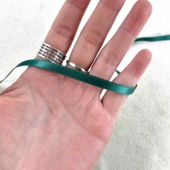 Ruban satin double face vert sapin 10 mm