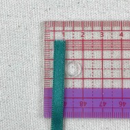 Ruban satin double face vert sapin 10 mm