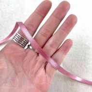 Ruban satin double face rose 10 mm