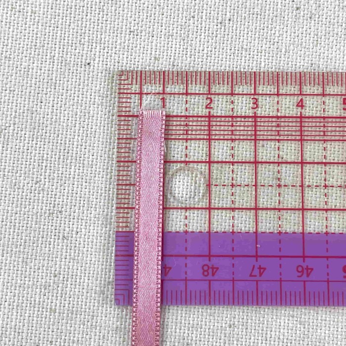 Ruban satin double face rose 10 mm