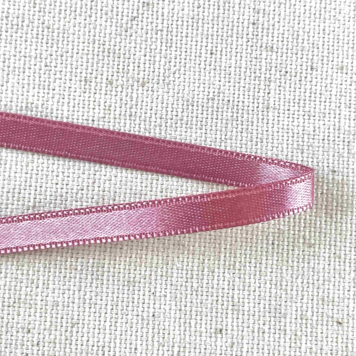 Ruban satin double face rose 10 mm