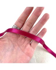 Ruban satin double face framboise 10 mm