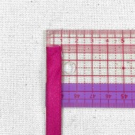 Ruban satin double face framboise 10 mm