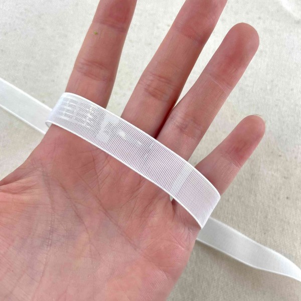 Ruban extra-fort voile blanc 15 mm Ruban extra-fort voile blanc 15 mm