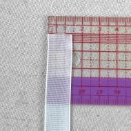 Ruban extra-fort voile blanc 15 mm