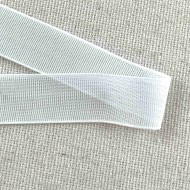 Ruban extra-fort voile blanc 15 mm