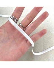 Ruban satin double face blanc 10 mm