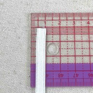 Ruban satin double face blanc 10 mm