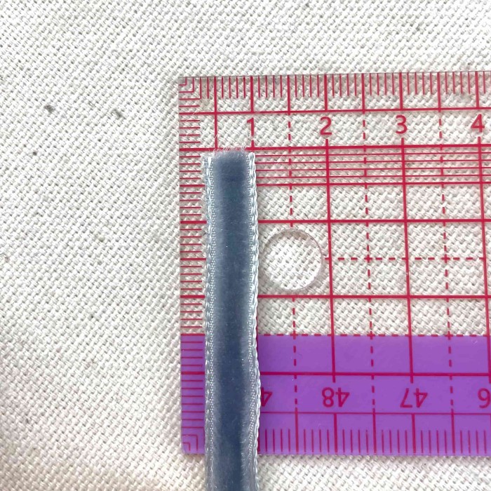 Ruban velours gris 7 mm