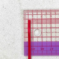 Ruban satin double face rouge 3 mm