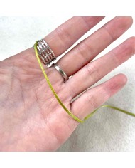 Ruban satin double face vert 1.5 mm